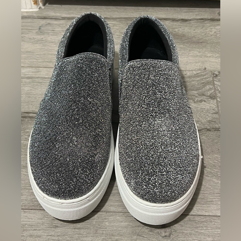 NWT BRASH Metallic Stretch Slip-On Sneakers